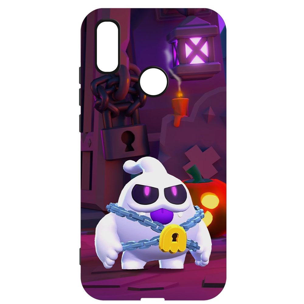 

Чехол-накладка Krutoff Софт Кейс Brawl Stars - Призрак Скуик для Xiaomi Redmi 7 черный