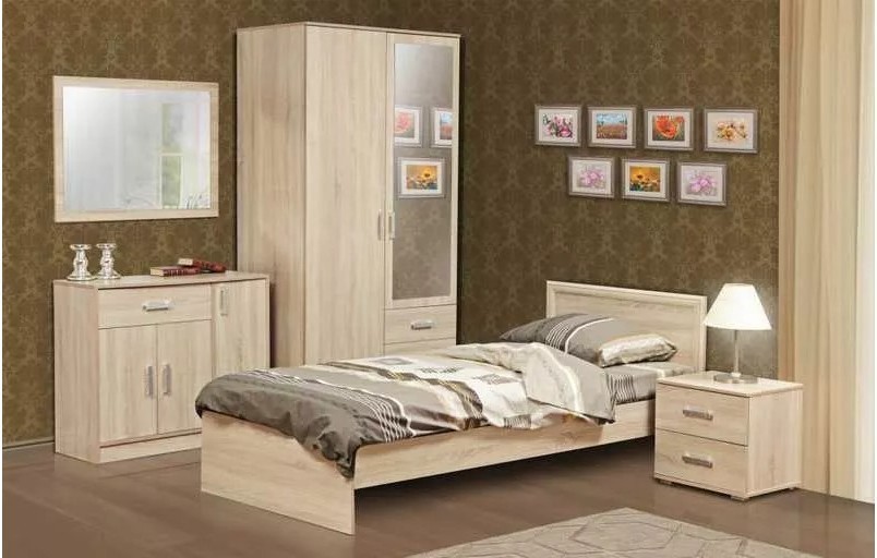 

Олмеко Спальня Фриз-1 дуб сонома, 27839