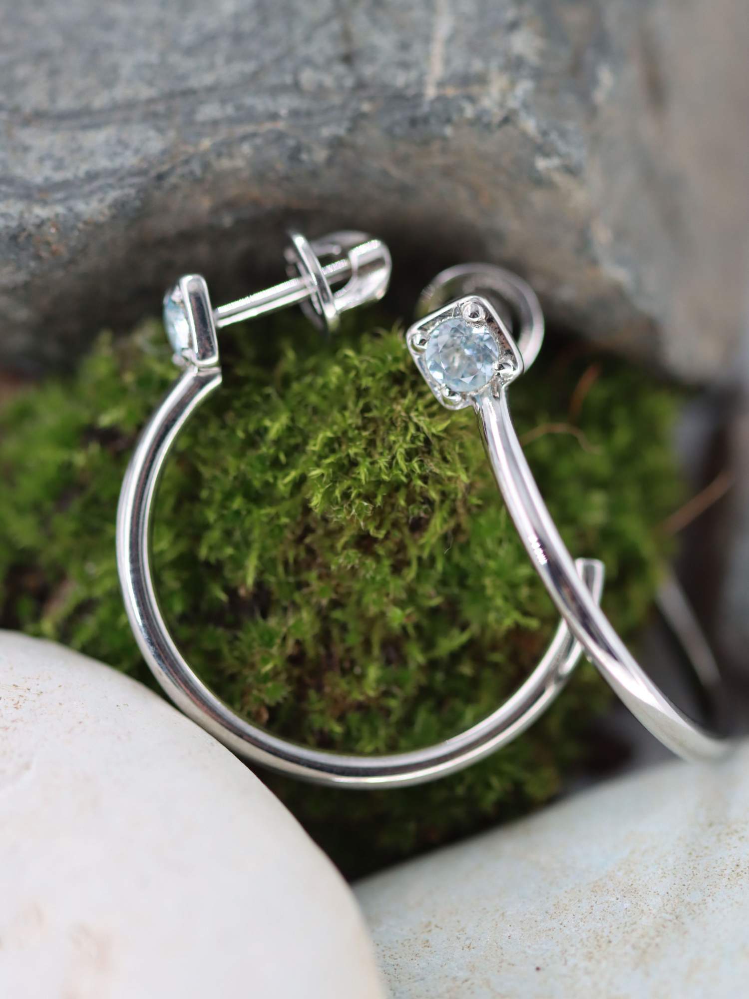

Серьги из серебра ЮТЛАЙН С-7701, топаз, С-7701
