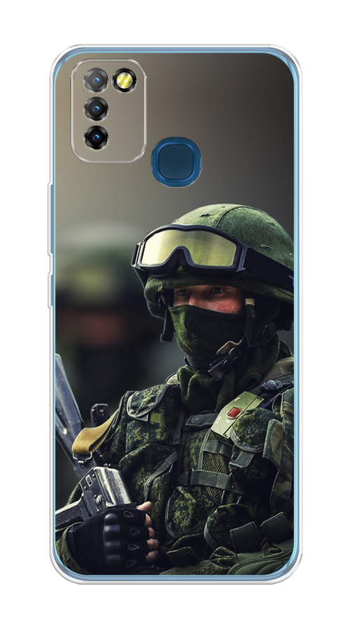 

Чехол Awog на Infinix HOT 10 Lite "Солдат", Разноцветный, 3100350-5