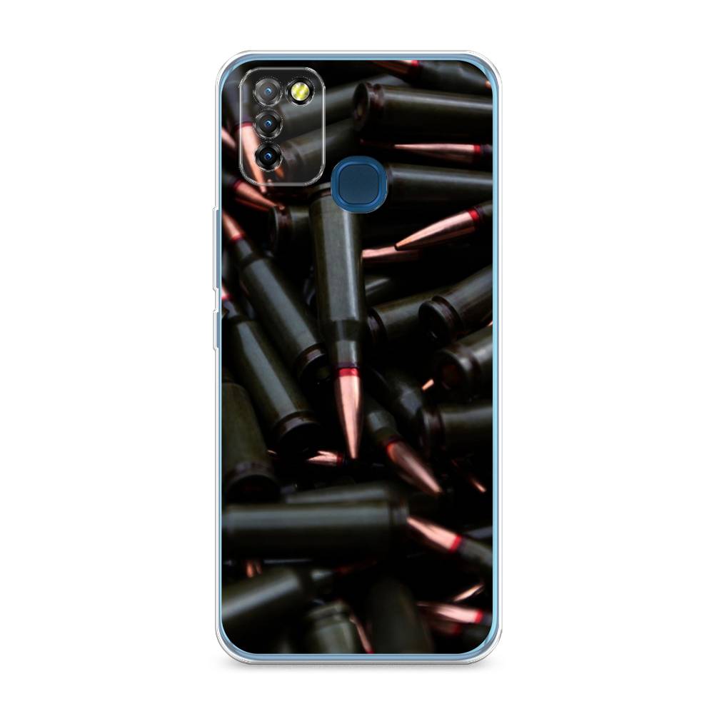 

Чехол Awog на Infinix HOT 10 Lite "Пули черные", Разноцветный, 3100350-5