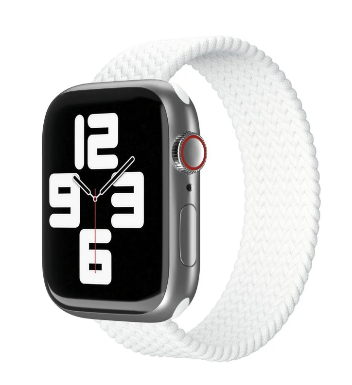 Ремешок для Apple Watch Series 3/4/5/6/SE/7, белый vlp-BB2AW-LXL-45WH