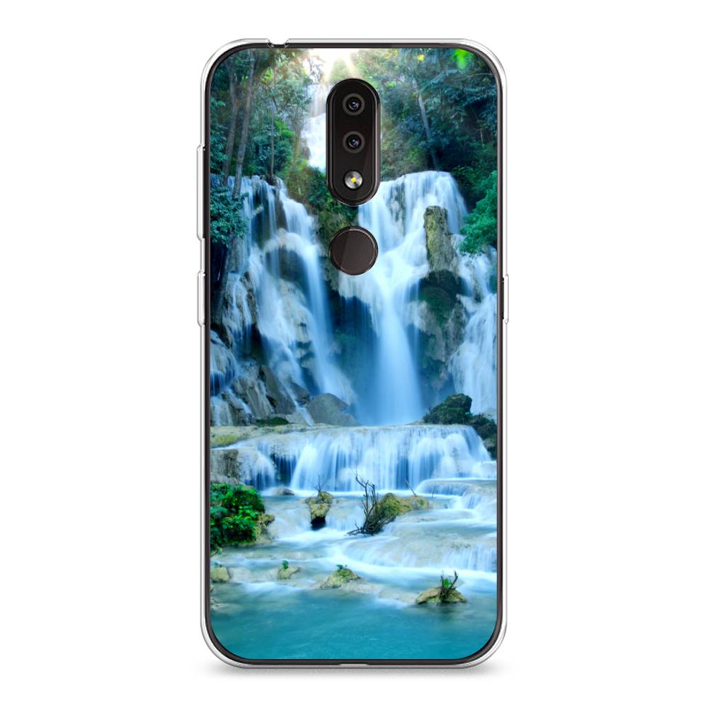 

Чехол Awog на Nokia 4.2 / Нокиа 4.2 "Водопад 8", Голубой;зеленый, 122550-4