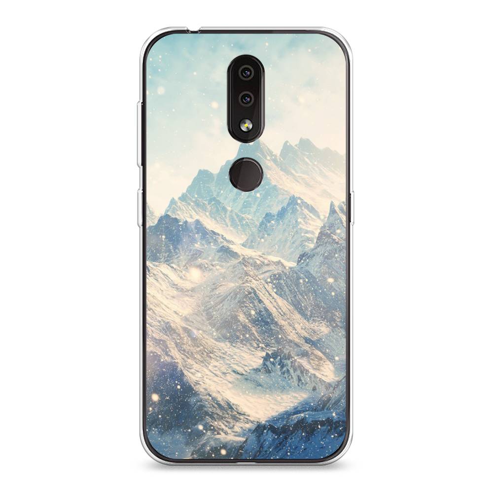 

Чехол Awog на Nokia 4.2 / Нокиа 4.2 "Горы 4", Голубой, 122550-4