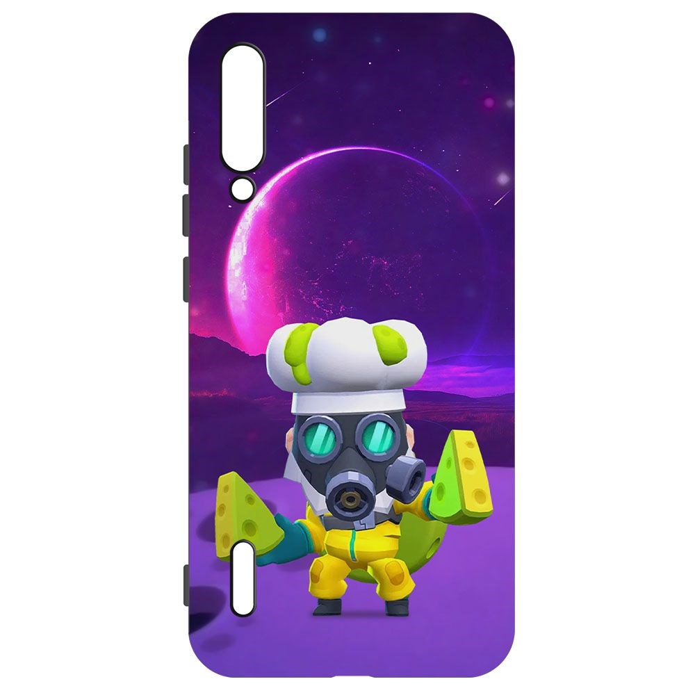 

Чехол-накладка Krutoff Софт Кейс Brawl Stars - Майк с плесенью для Xiaomi Mi A3 черный