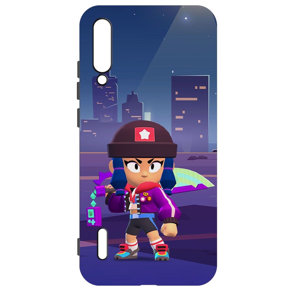 

Чехол-накладка Krutoff Софт Кейс Brawl Stars - Героиня Биби для Xiaomi Mi A3 черный