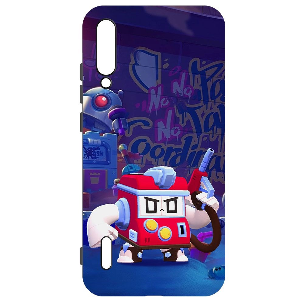 

Чехол-накладка Krutoff Софт Кейс Brawl Stars - V8-БИТ для Xiaomi Mi A3 черный