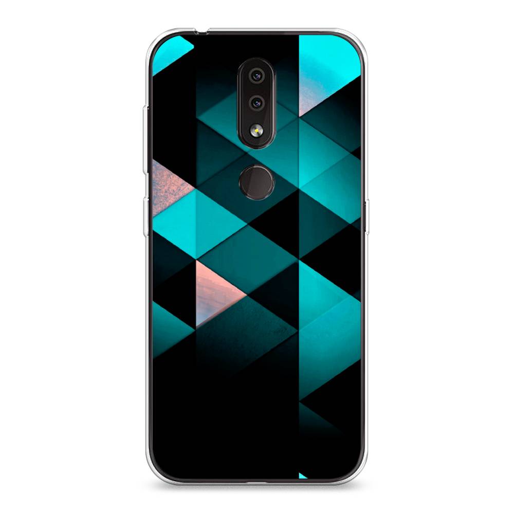 

Чехол Awog на Nokia 4.2 / Нокиа 4.2 "Геометрия 16", Голубой;черный, 122550-3