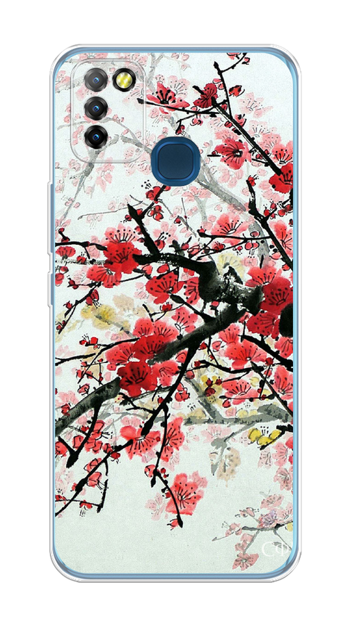 

Чехол Awog на Infinix HOT 10 Lite "Сакура", Разноцветный, 3100350-4