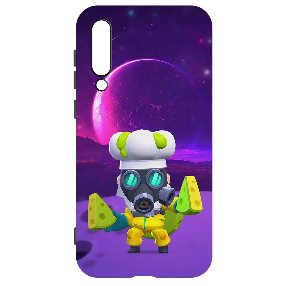 

Чехол-накладка Krutoff Софт Кейс Brawl Stars - Майк с плесенью для Xiaomi Mi 9 черный