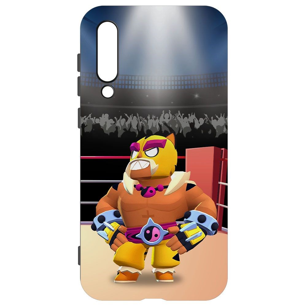 

Чехол-накладка Krutoff Софт Кейс Brawl Stars - Эль Тигро для Xiaomi Mi 9 SE черный