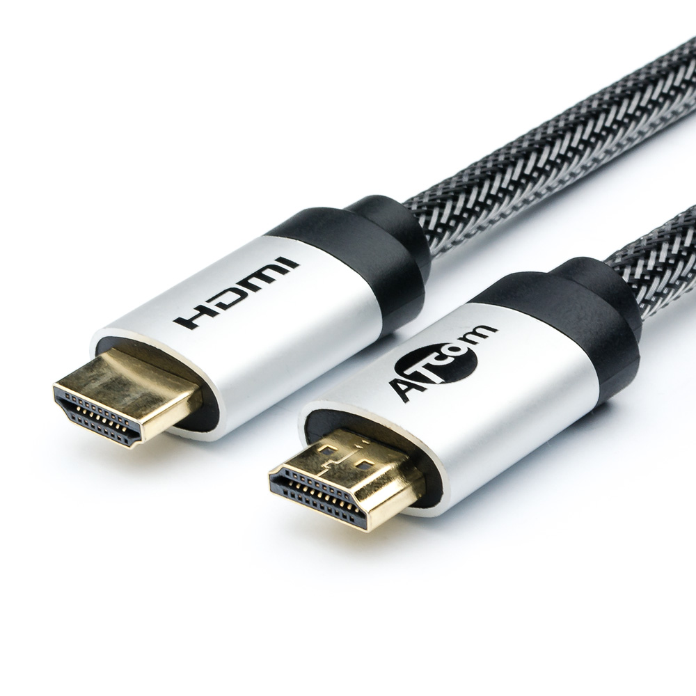 Кабель ATcom АТ15264 HDMI - HDMI 1m Metal Gold