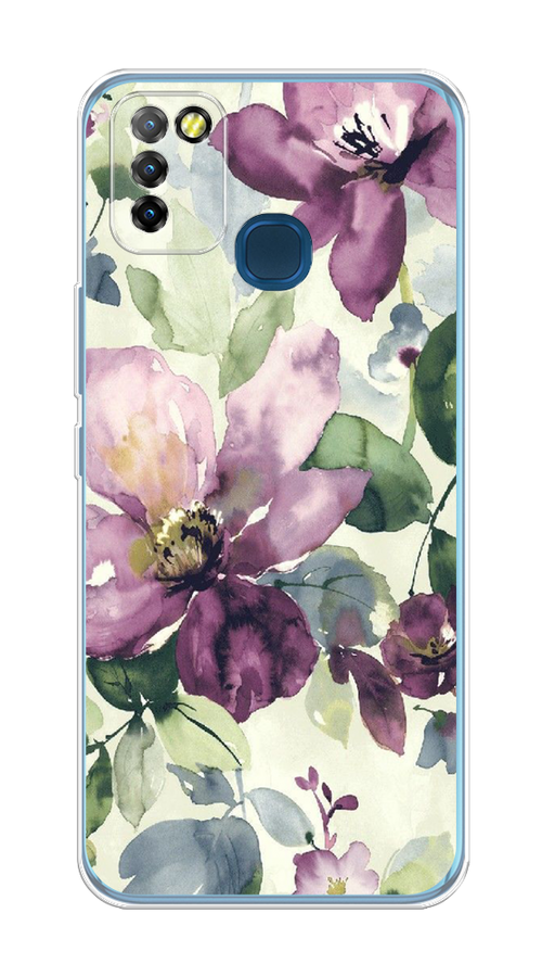 

Чехол Awog на Infinix HOT 10 Lite "Сиреневые цветы-акварель", Разноцветный, 3100350-10