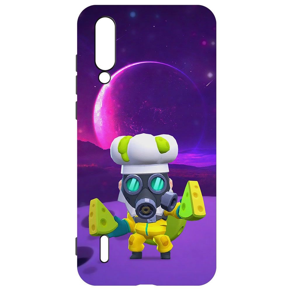 

Чехол-накладка Krutoff Софт Кейс Brawl Stars - Майк с плесенью для Xiaomi Mi 9 Lite черный