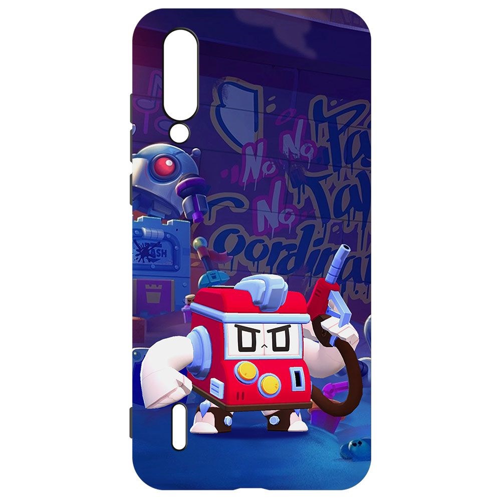 

Чехол-накладка Krutoff Софт Кейс Brawl Stars - V8-БИТ для Xiaomi Mi 9 Lite черный