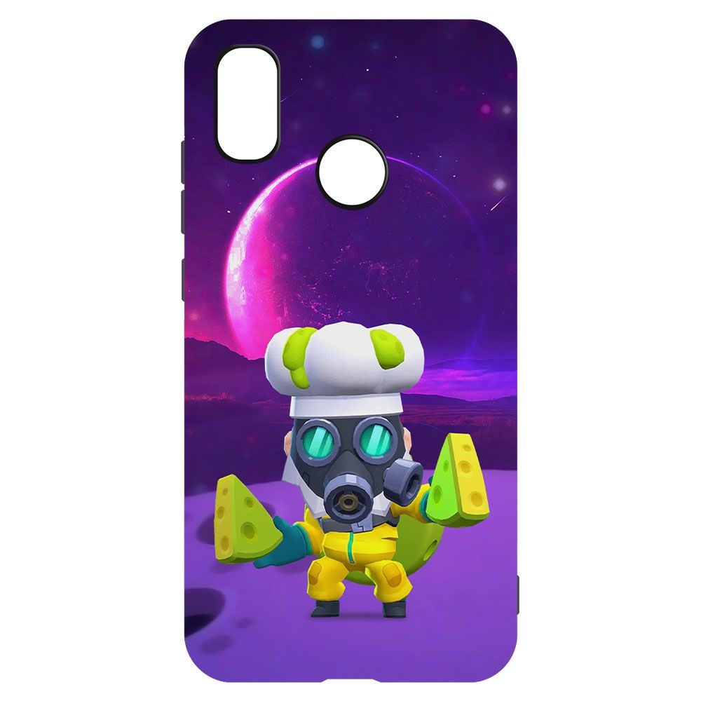 

Чехол-накладка Krutoff Софт Кейс Brawl Stars - Майк с плесенью для Xiaomi Mi 8 черный