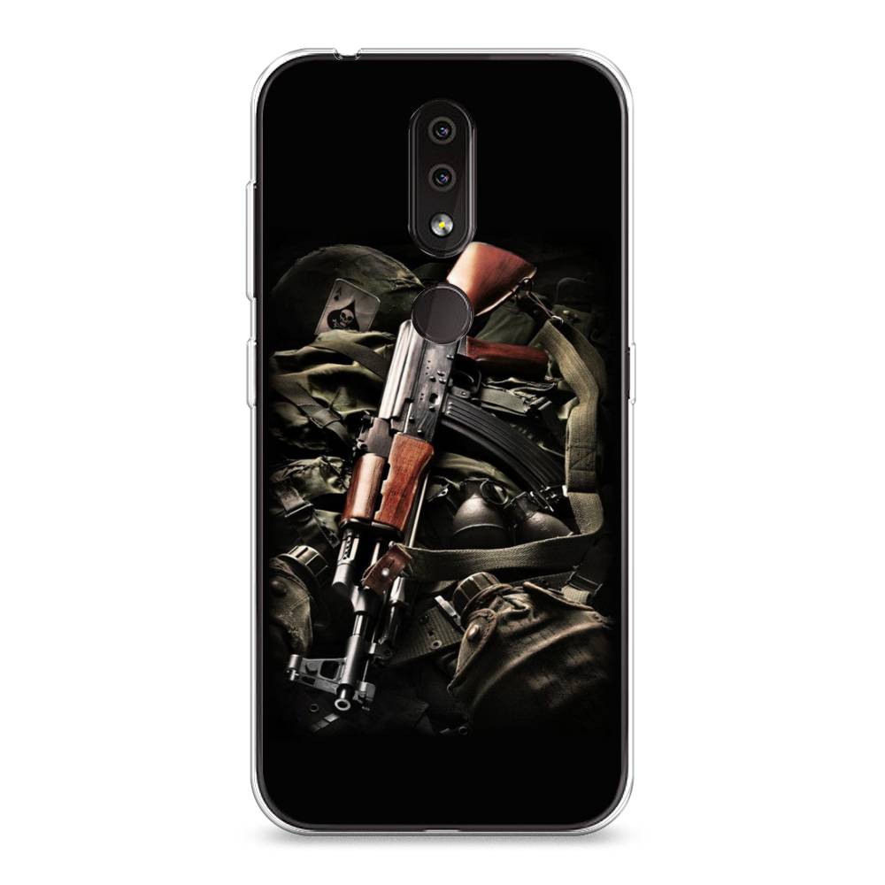 

Чехол Awog на Nokia 4.2 / Нокиа 4.2 "Автомат", Черный;коричневый;серый, 122550-5