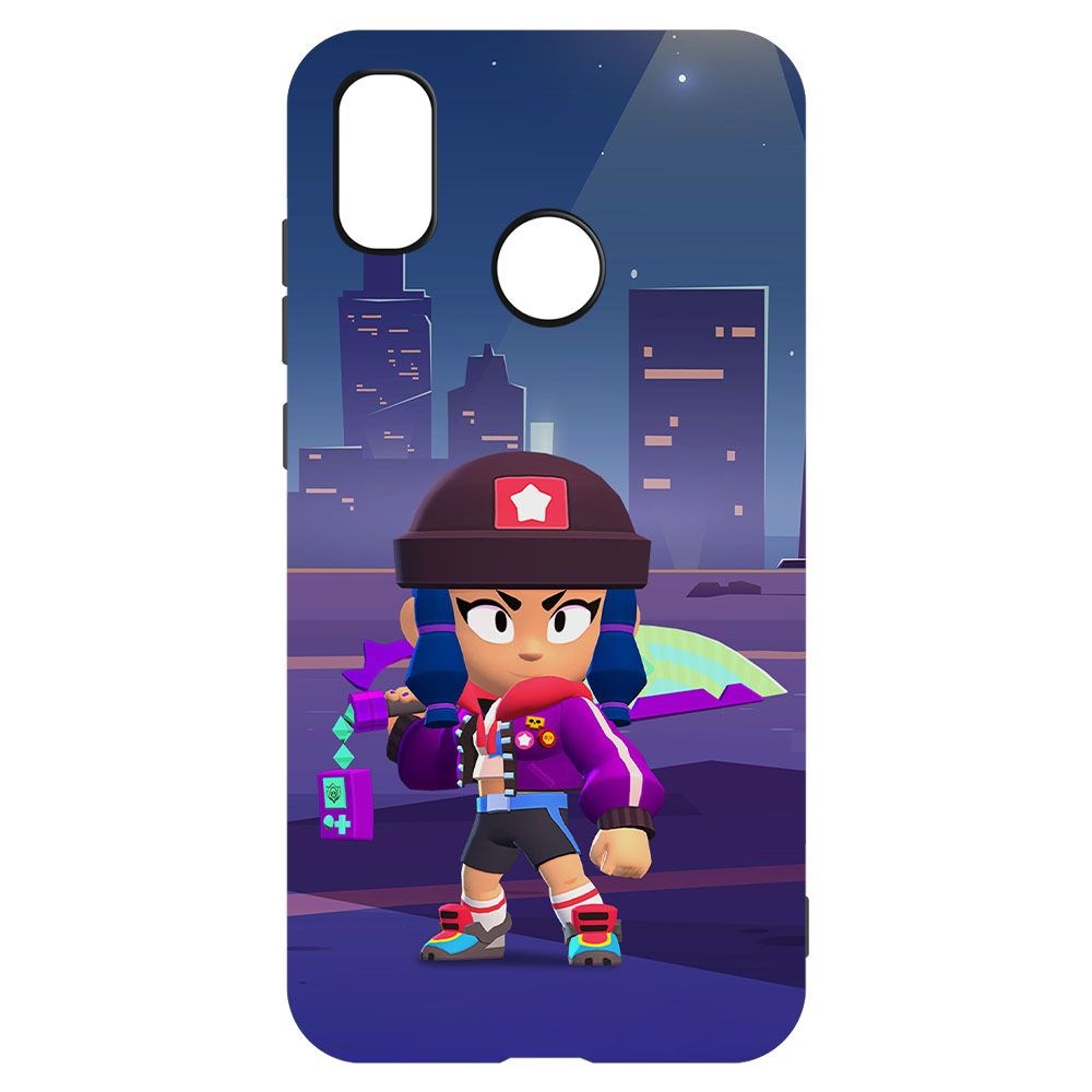 

Чехол-накладка Krutoff Софт Кейс Brawl Stars - Героиня Биби для Xiaomi Mi 8 черный