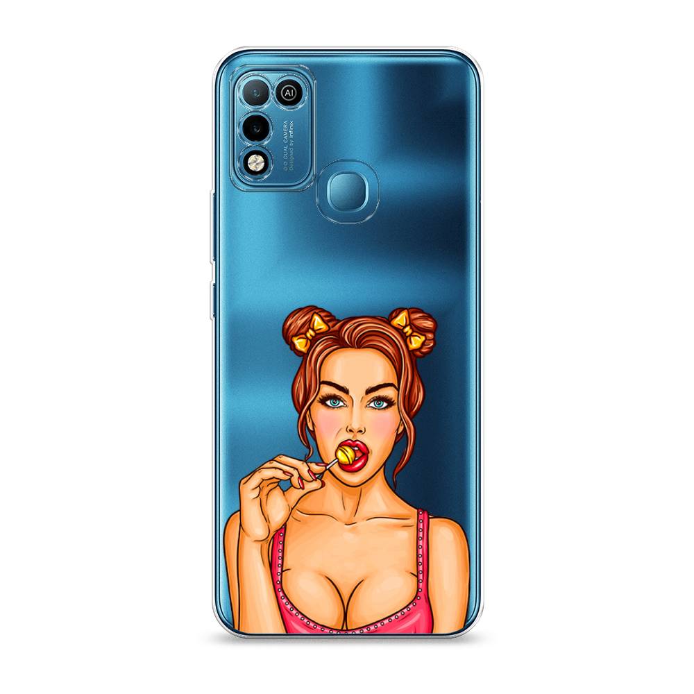 

Чехол Awog на Infinix HOT 10 Play "Вкусный леденец", Разноцветный