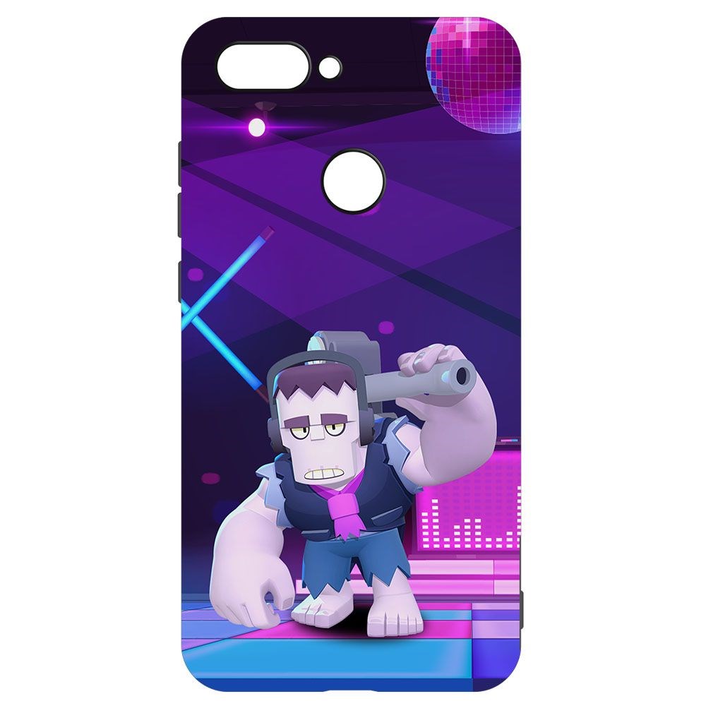 

Чехол-накладка Krutoff Софт Кейс Brawl Stars - Фрэнк для Xiaomi Mi 8 Lite черный