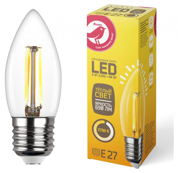 LED-Лампа АШАН Красная птица E27 6-60W 100034586104