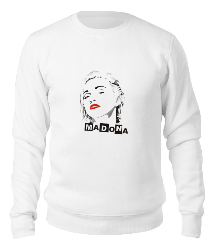 

Свитшот унисекс Printio Мадонна (madonna) белый L, Мадонна (madonna)
