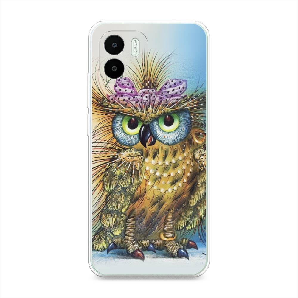 

Чехол на Xiaomi Redmi A1 "Модная сова", Коричневый;голубой, 316350-1