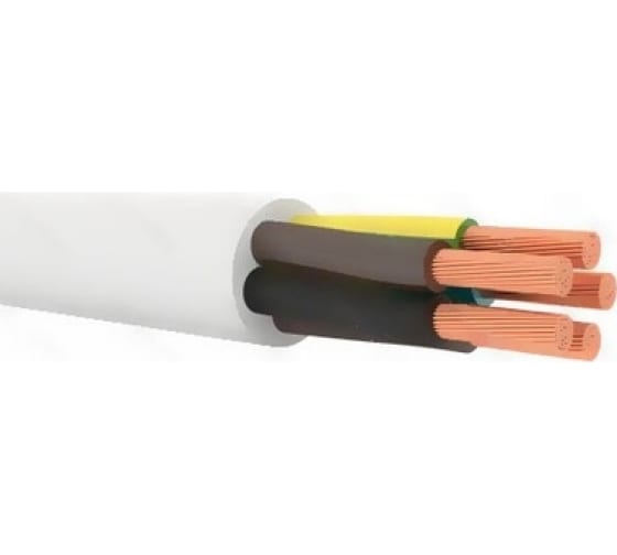 Электрический медный кабель Коаксиал ПВС 5х16 ГОСТ (смотка 25м)