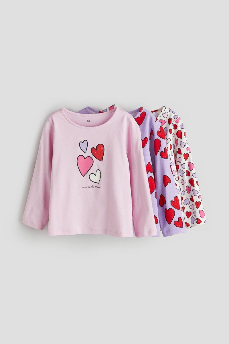 

Лонгслив детский H&M 1171305, светло-розовый, 134, 1171305