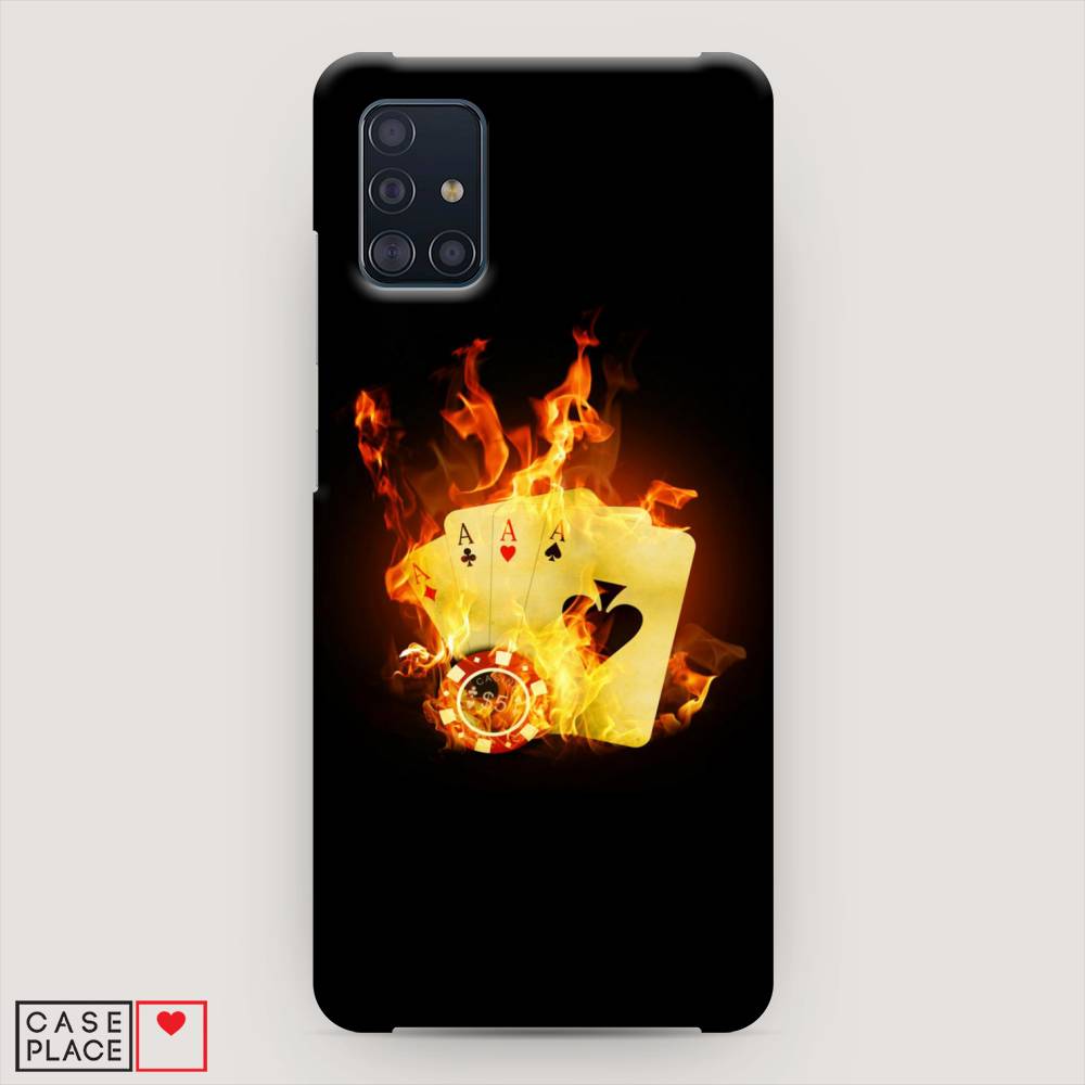 

Пластиковый чехол "Горящие карты" на Samsung Galaxy A51, 28920-7