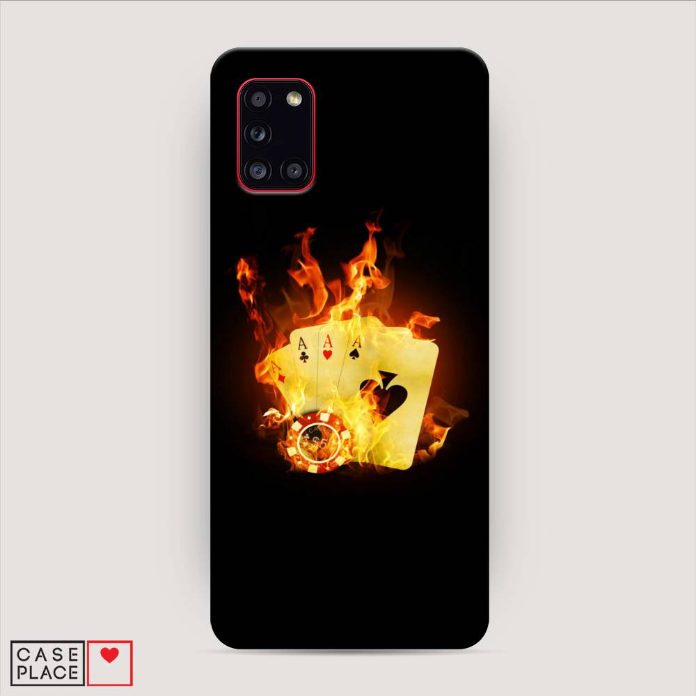 

Пластиковый чехол "Горящие карты" на Samsung Galaxy A31, 2100320-7
