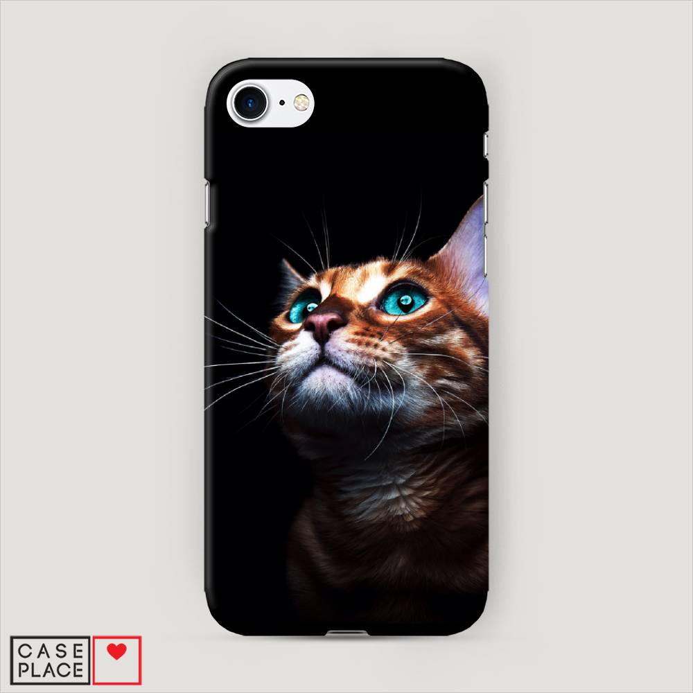 

Пластиковый чехол "Мечтательный кот" на Apple iPhone 7, 10620-1