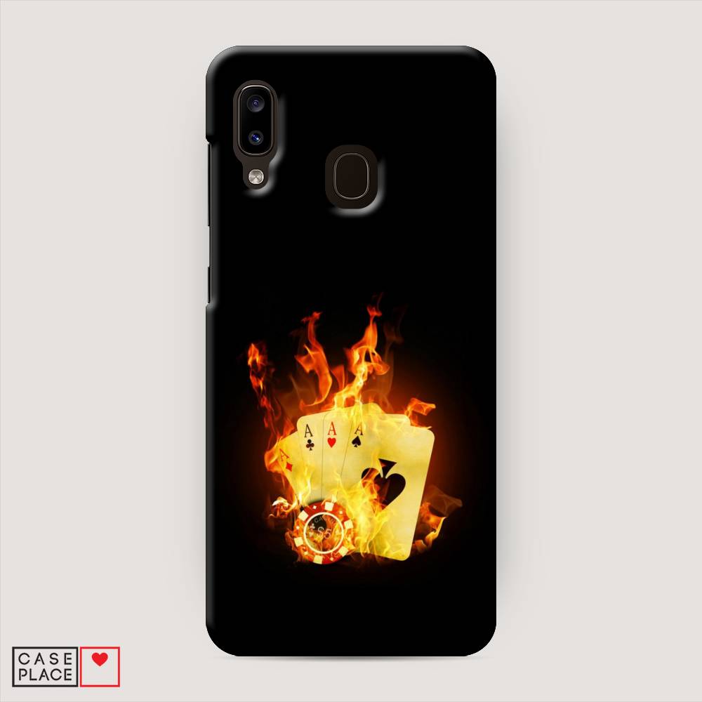 

Пластиковый чехол "Горящие карты" на Samsung Galaxy A30, 27520-7