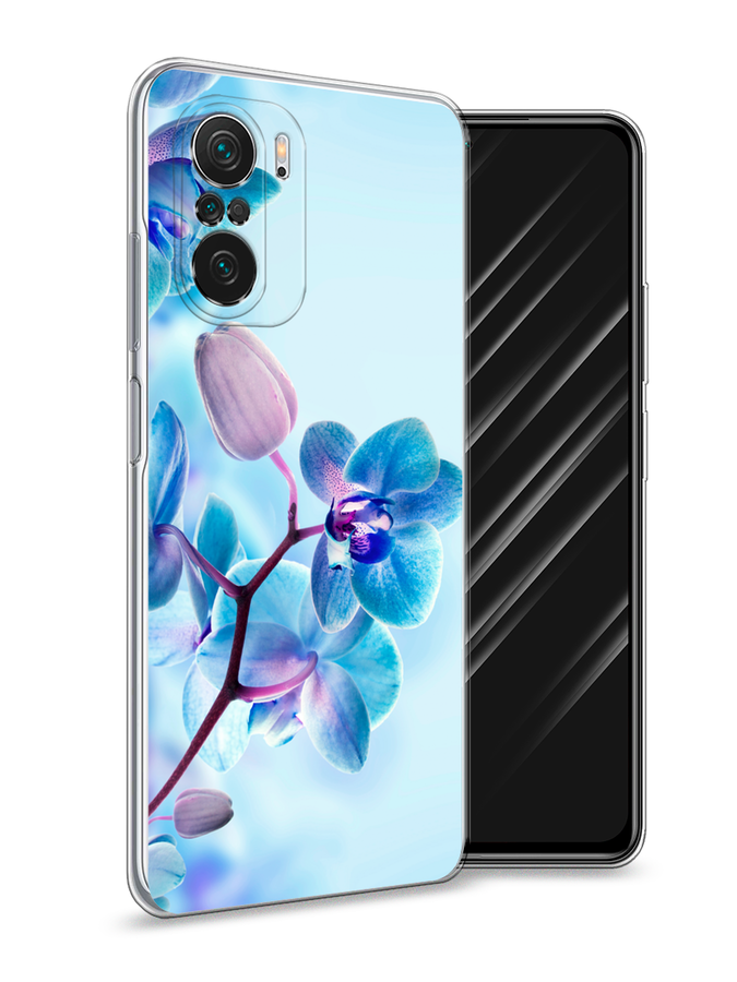 

Чехол Awog на Poco F3/Redmi K40/Mi 11i "Голубая орхидея", Разноцветный, 312650-8