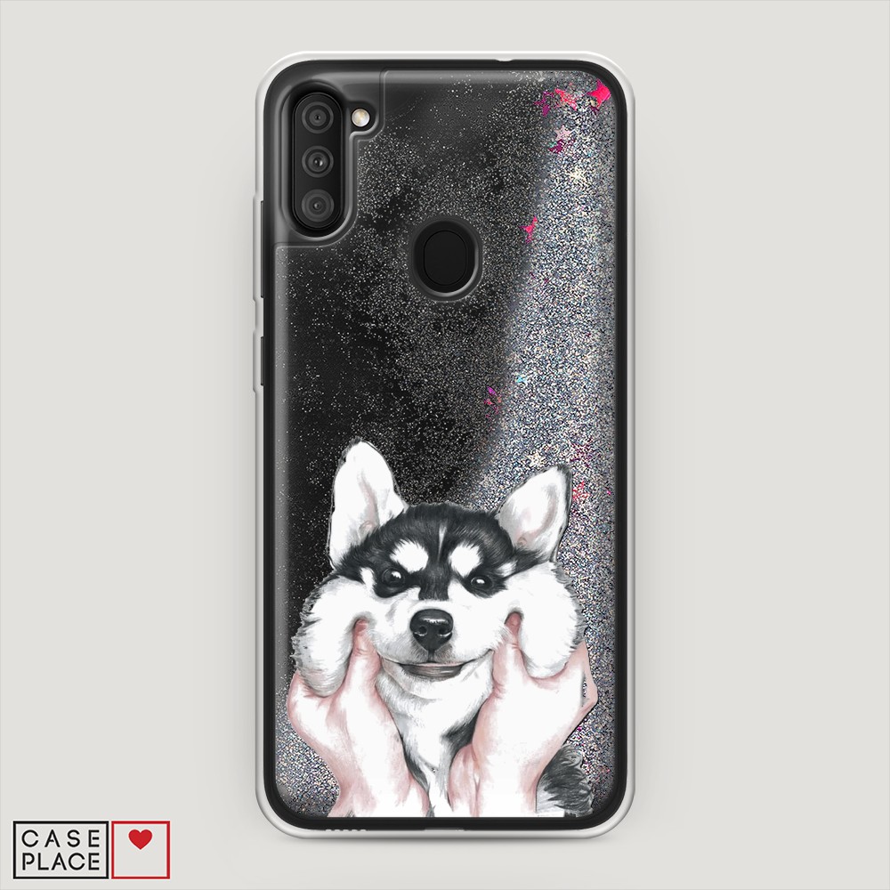 

Чехол Awog на Samsung Galaxy M11 / Самсунг M11 "Щечки хаски", Разноцветный, 2100691-1