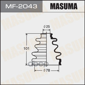 

MF-2043_пыльник ШРУСа (резина 25x101x78) Toyota Tercel 1.3/Wagon 1.5 79-88