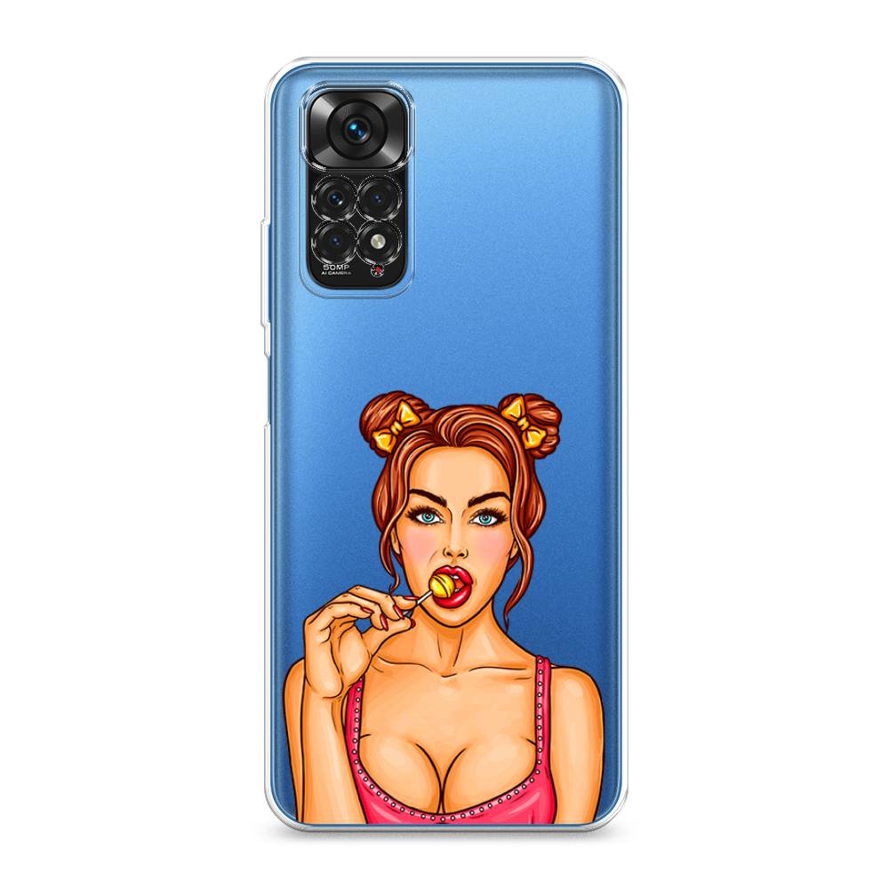 фото Силиконовый чехол "вкусный леденец" на xiaomi redmi note 11s awog