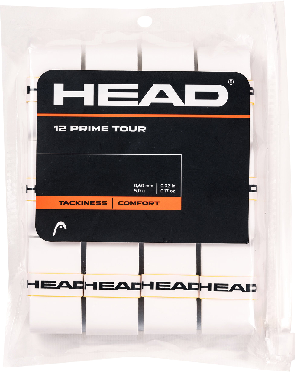 

Овергрипы намотка для ракетки Head Prime Tour 12 pcs Pack (Overgrip) 285631-WH, Белый, Prime Tour