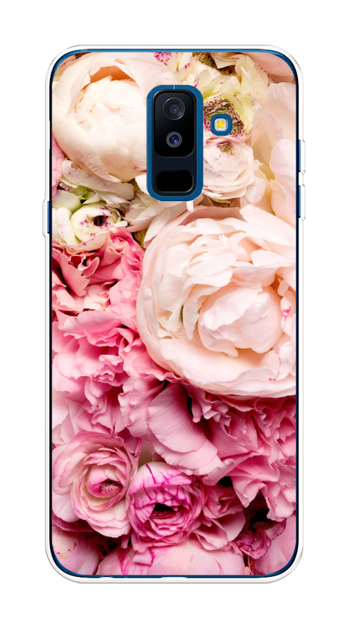

Чехол Awog на Samsung Galaxy A6 + "Пионы яркие", Розовый, 26050-8