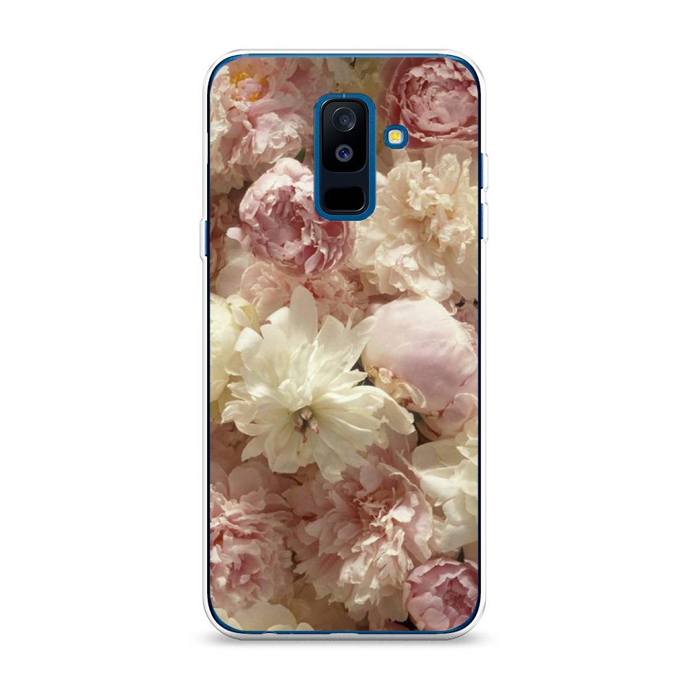 

Чехол Awog на Samsung Galaxy A6 + "Пионы светлые", Бежевый;коричневый, 26050-8