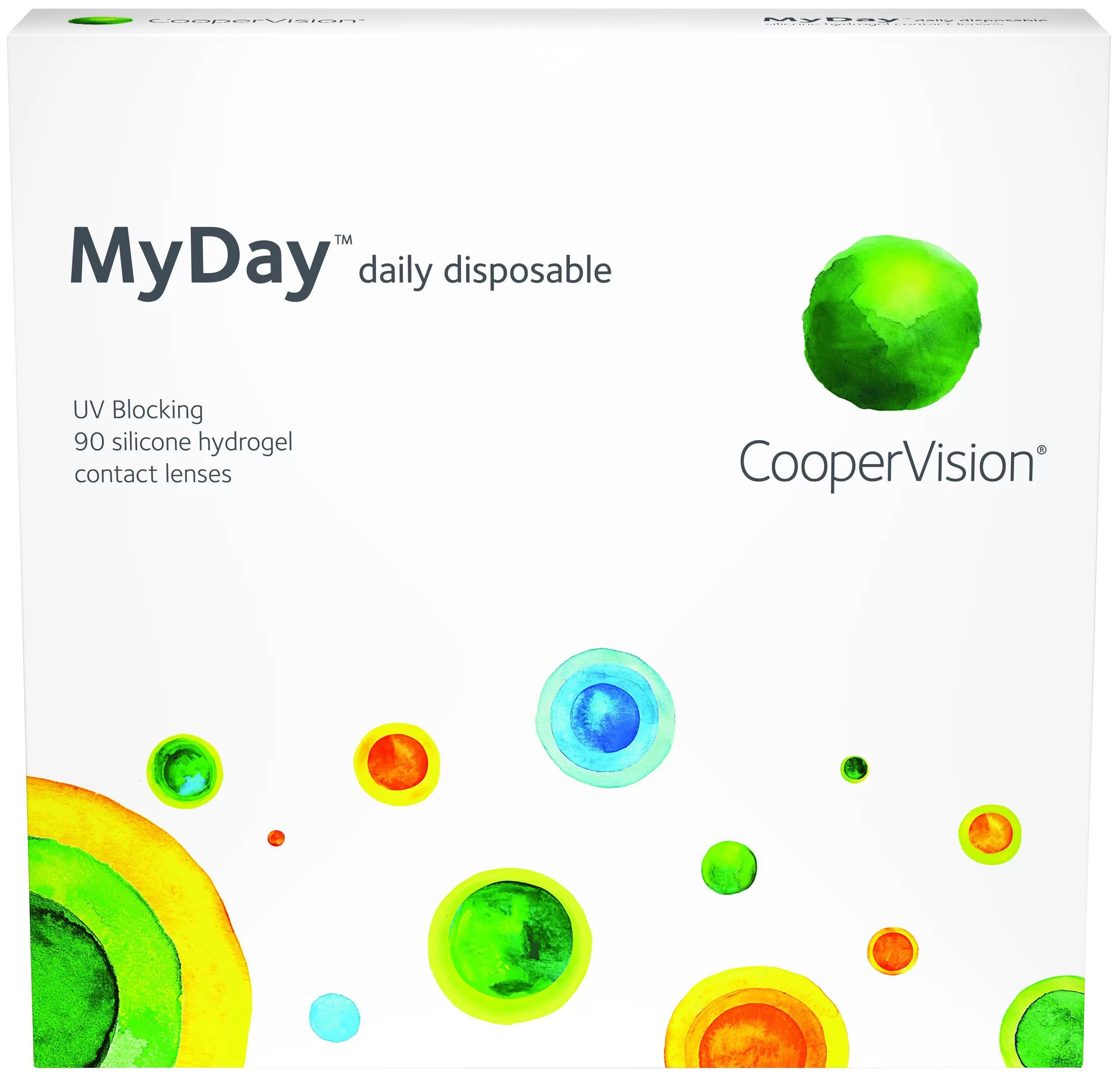 

Контактные линзы CooperVision MyDay Daily Disposable (90 линз) +6.50 R 8.4, Daily disposable 90 линз