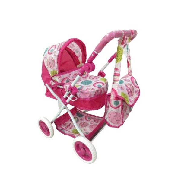 фото Коляска для кукол shantou с сумкой розовый a1507144b shantou gepai