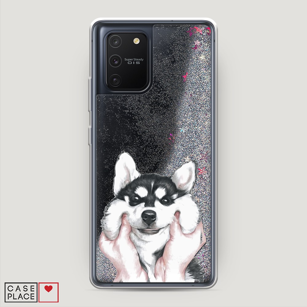 

Чехол Awog на Samsung Galaxy A91/S10 Lite "Щечки хаски", Разноцветный, 29991-1
