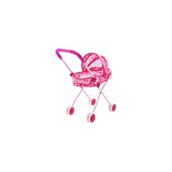 фото Коляска для кукол shantou розовый в разноцветную точку 1907o491 shantou gepai