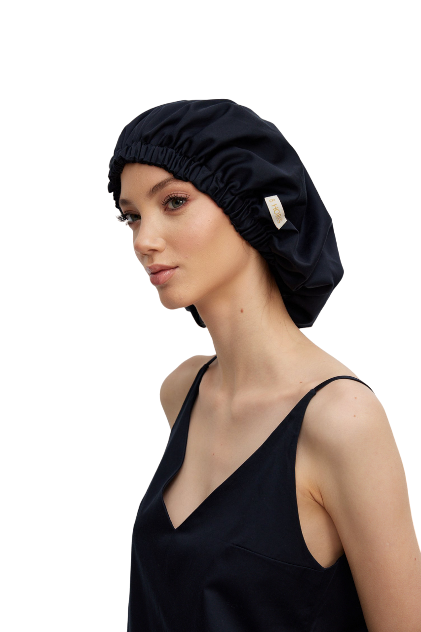 

Шапочка для сна 8 HORAS of silk Midnight черная 1 шт, Черный, 12shkaa