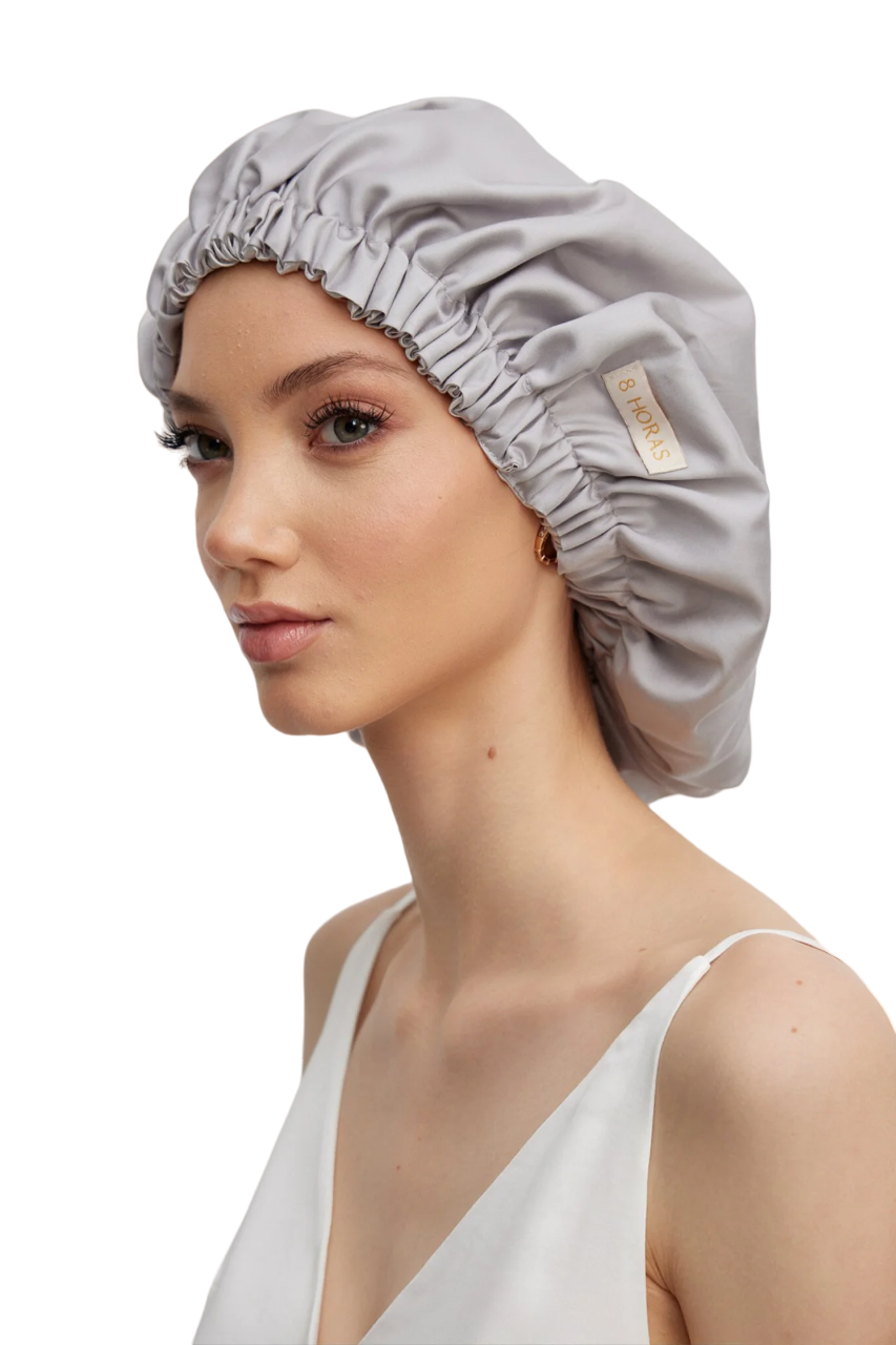 

Шапочка для сна 8 HORAS of silk Silver серебристая 1 шт, Серебристый, 12shkaa