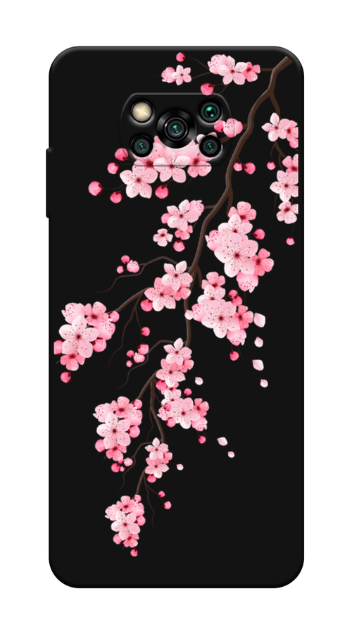 

Чехол Awog на Poco X3/X3 Pro "Розовая сакура", Разноцветный, 39252-1