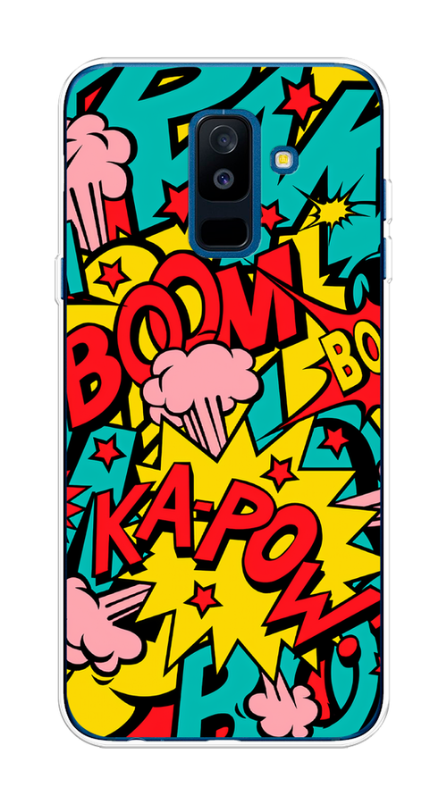 

Чехол Awog на Samsung Galaxy A6 + "Постер pop art", Голубой;желтый;красный, 26050-9