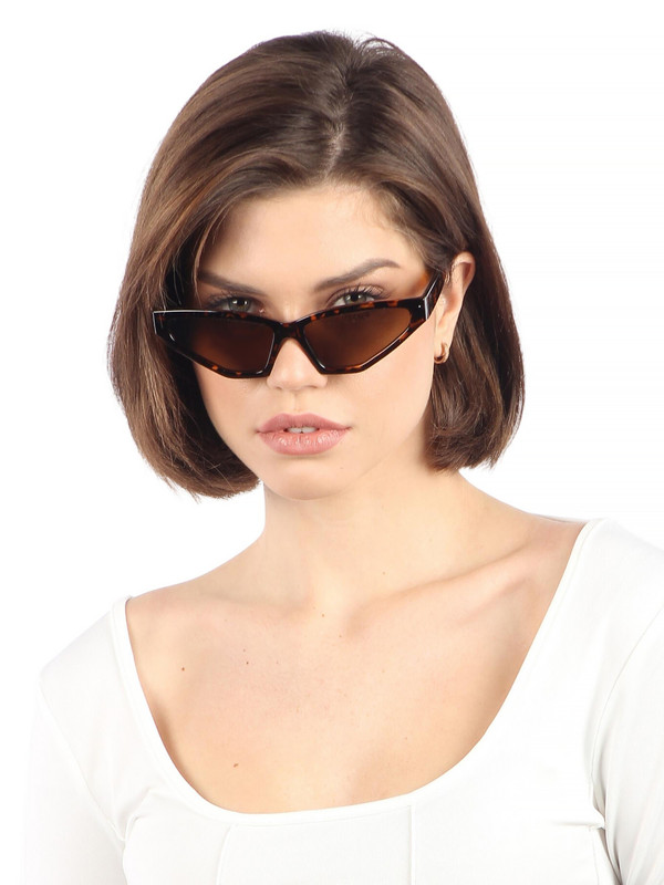 Солнцезащитные очки женские Pretty Mania DD090 коричневые