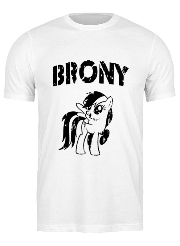 

Футболка мужская Printio Brony rainbow dash 2 белая L, Brony rainbow dash 2